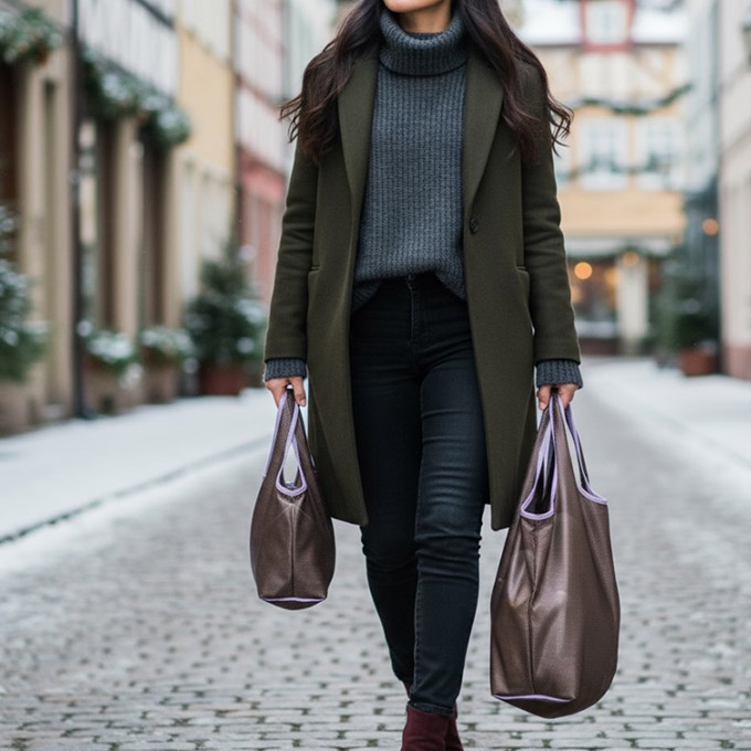 シャイニーペアバッグ（大小2個セット）