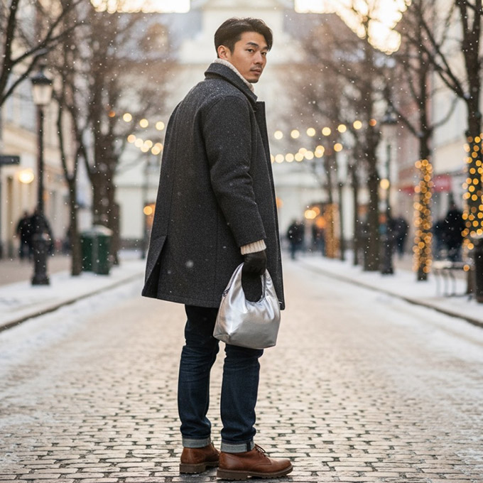 シャイニーペアバッグ（大小2個セット）